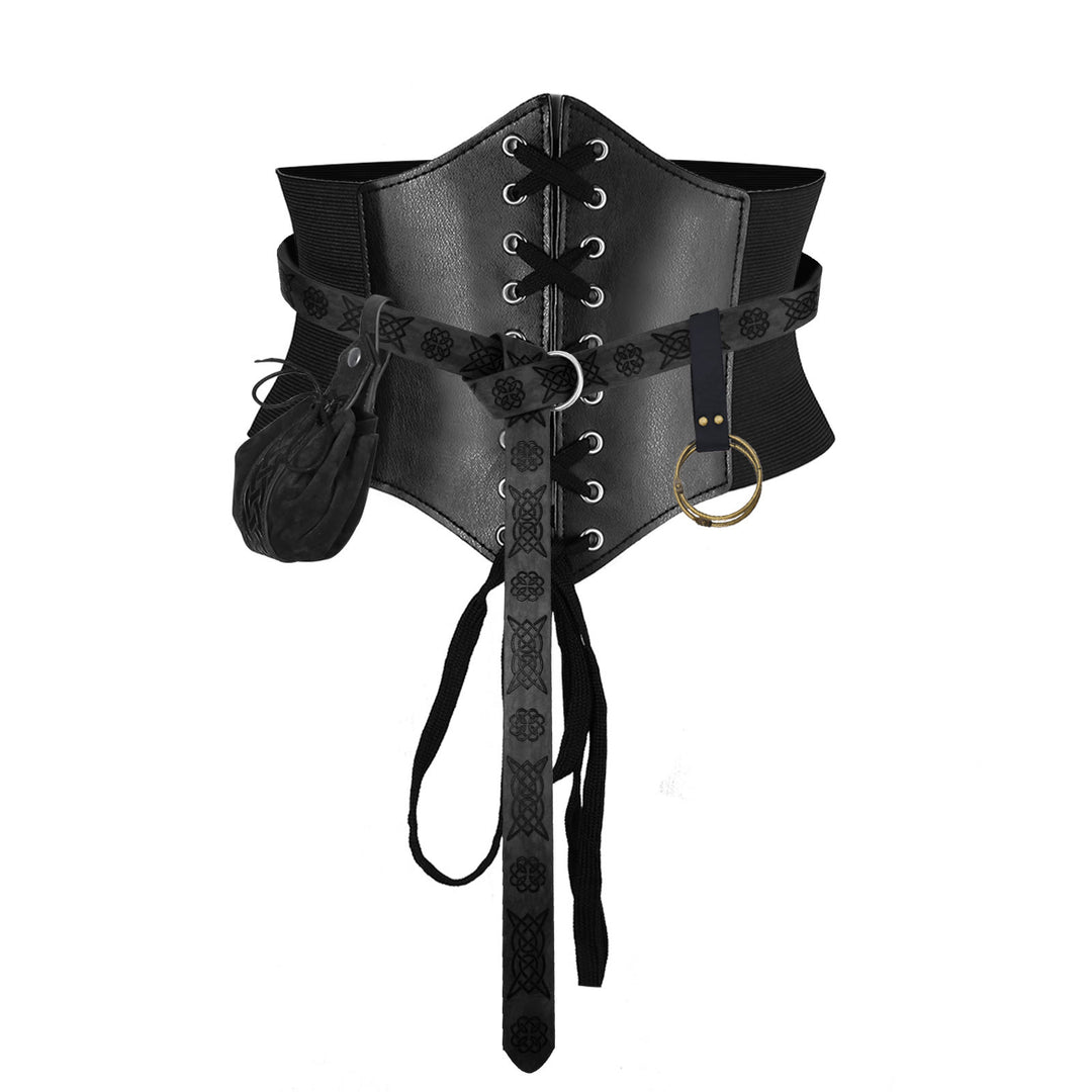 Halloween Cosplay Zubehör Alchemie Flasche Wikinger Gürtel 5 Stück - 4 Stk. - Schwarz - XL (83 cm) - image 11
