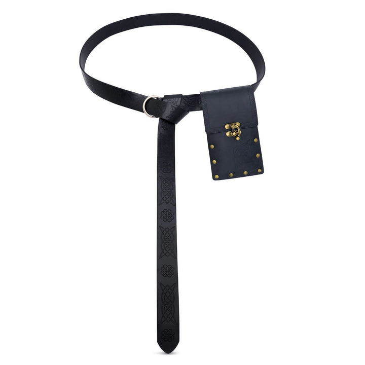 Retro Halloween Cosplay Accessoire Alchemie Flasche Wikinger Gürtel - Gürtel mit Tasche - Schwarz - image 10