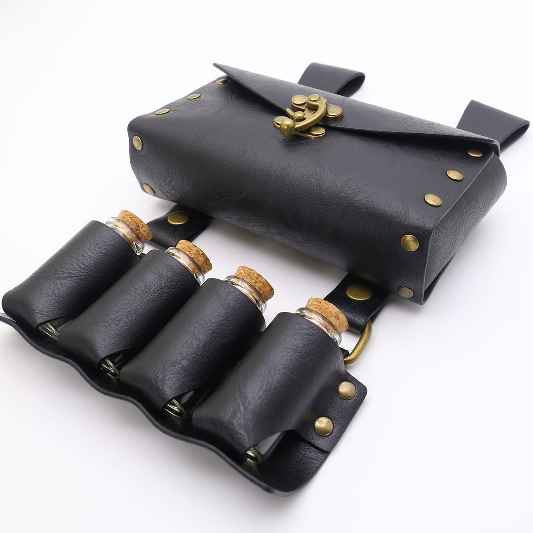 Halloween Cosplay Prop Magische Flasche Hüfttasche Wikinger Gürtel 3 Stück - image 5