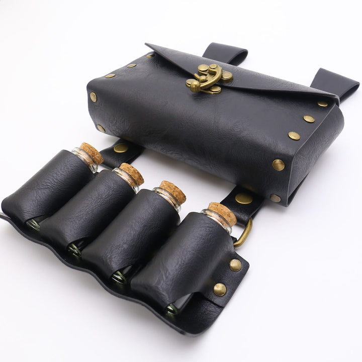 Halloween Cosplay Prop Magische Flasche Hüfttasche Wikinger Gürtel 3 Stück - image 5