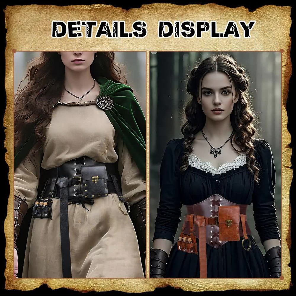 Halloween Damen Cosplay Wikinger Gürtel Set Zubehör 5 Stück - image 2
