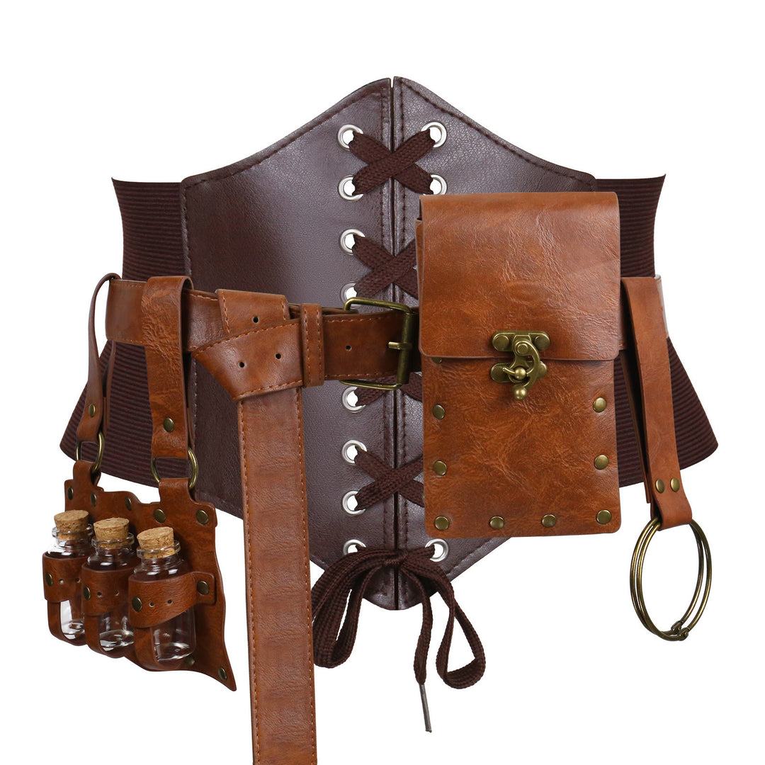 Halloween Damen Cosplay Wikinger Gürtel Set Zubehör 5 Stück - image 1