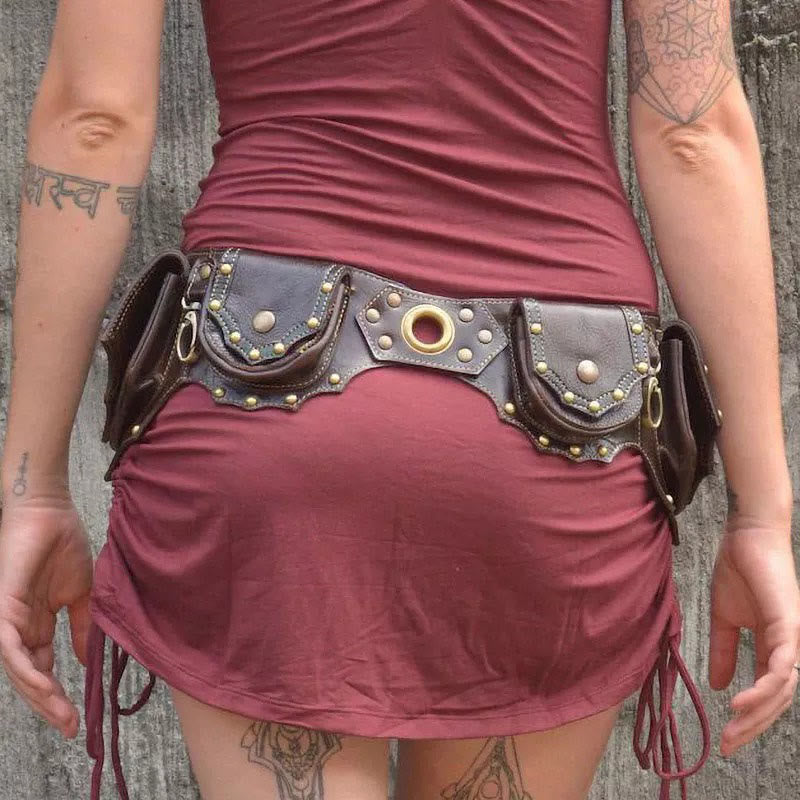 Retro Multi-Pocket Tragbare Geldbörse Viking Gürteltasche - image 7
