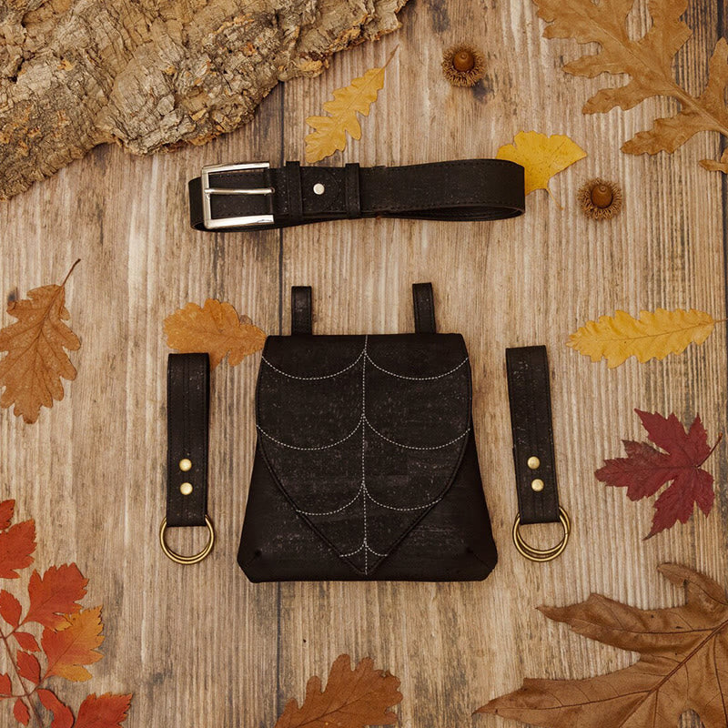 Halloween Retro Blattförmige Damen Wikinger Gürteltasche - image 9