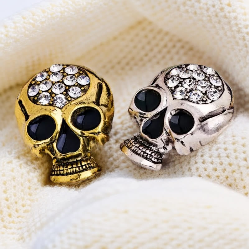 Halloween Strass Exquisite Totenkopf Brosche Accessoire - image 1