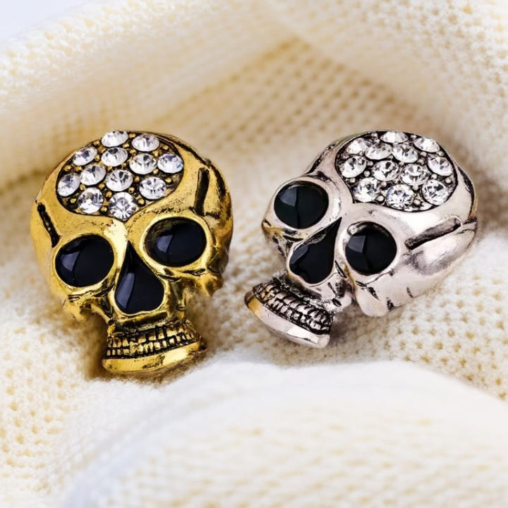 Halloween Strass Exquisite Totenkopf Brosche Accessoire - image 1
