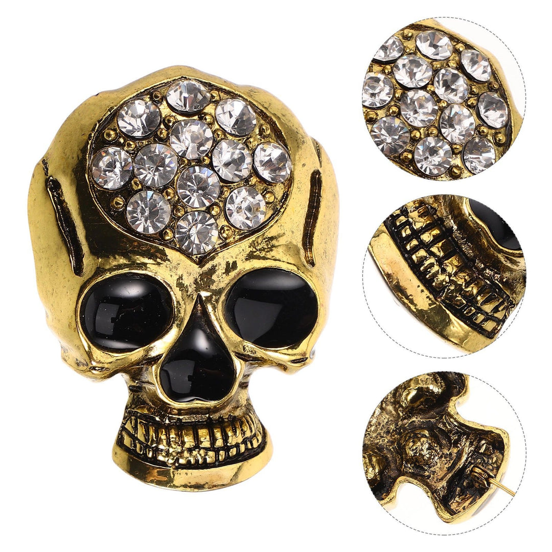 Halloween Strass Exquisite Totenkopf Brosche Accessoire - image 5