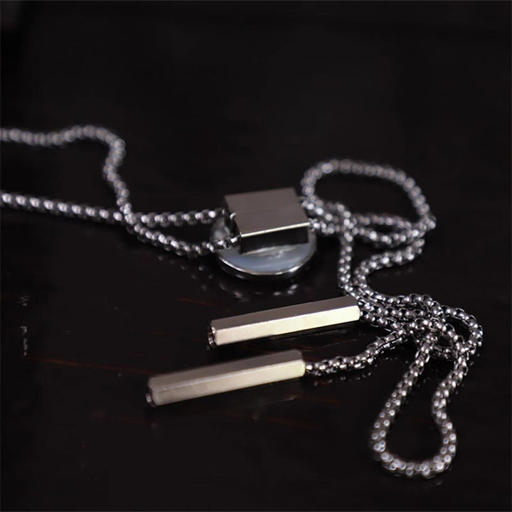 Unisex Vintage Silber Stationäre Uhr Design Bolo Krawatte - image 5