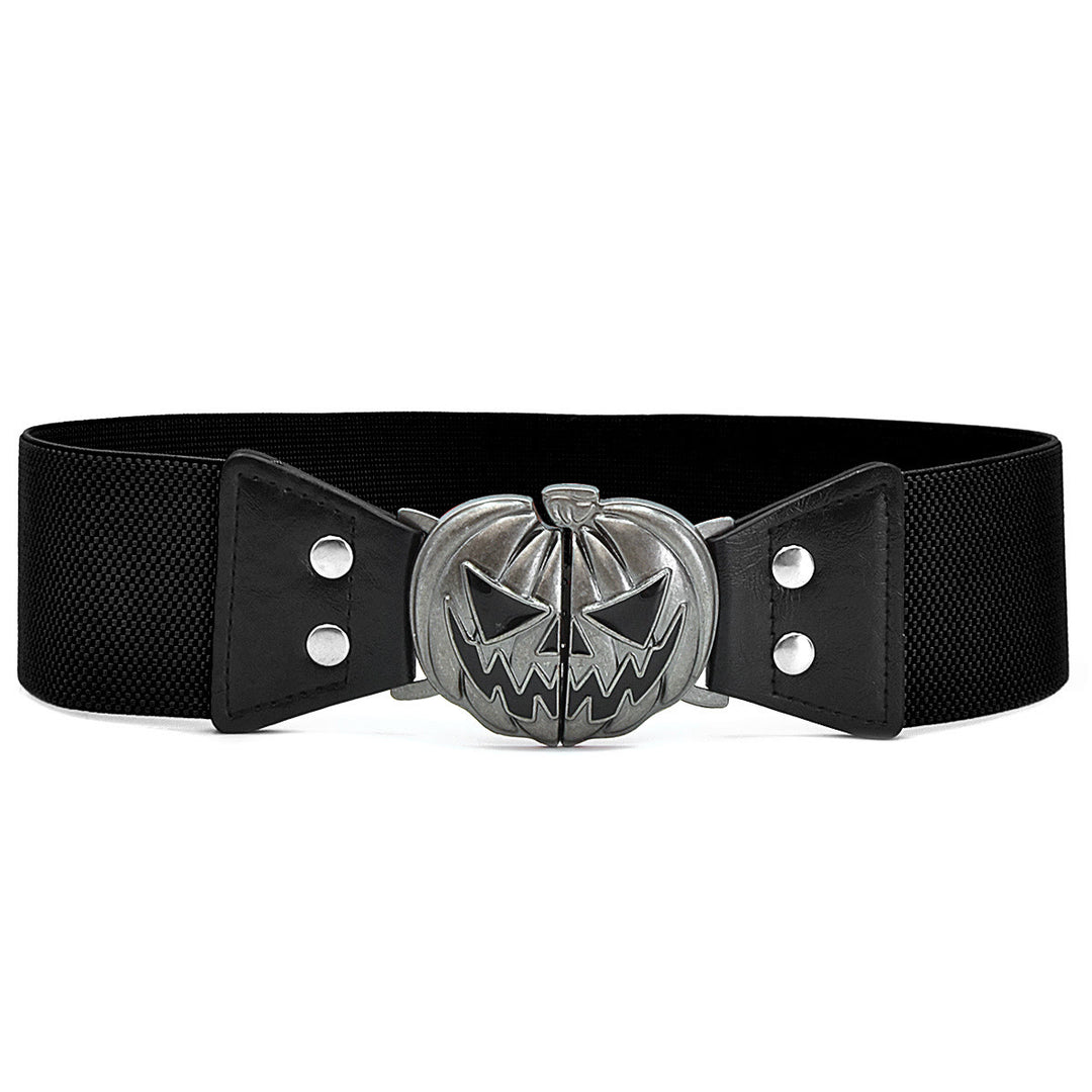 Halloween Kürbiskopf Damen Korsettgürtel - Schwarz - 48" - image 2