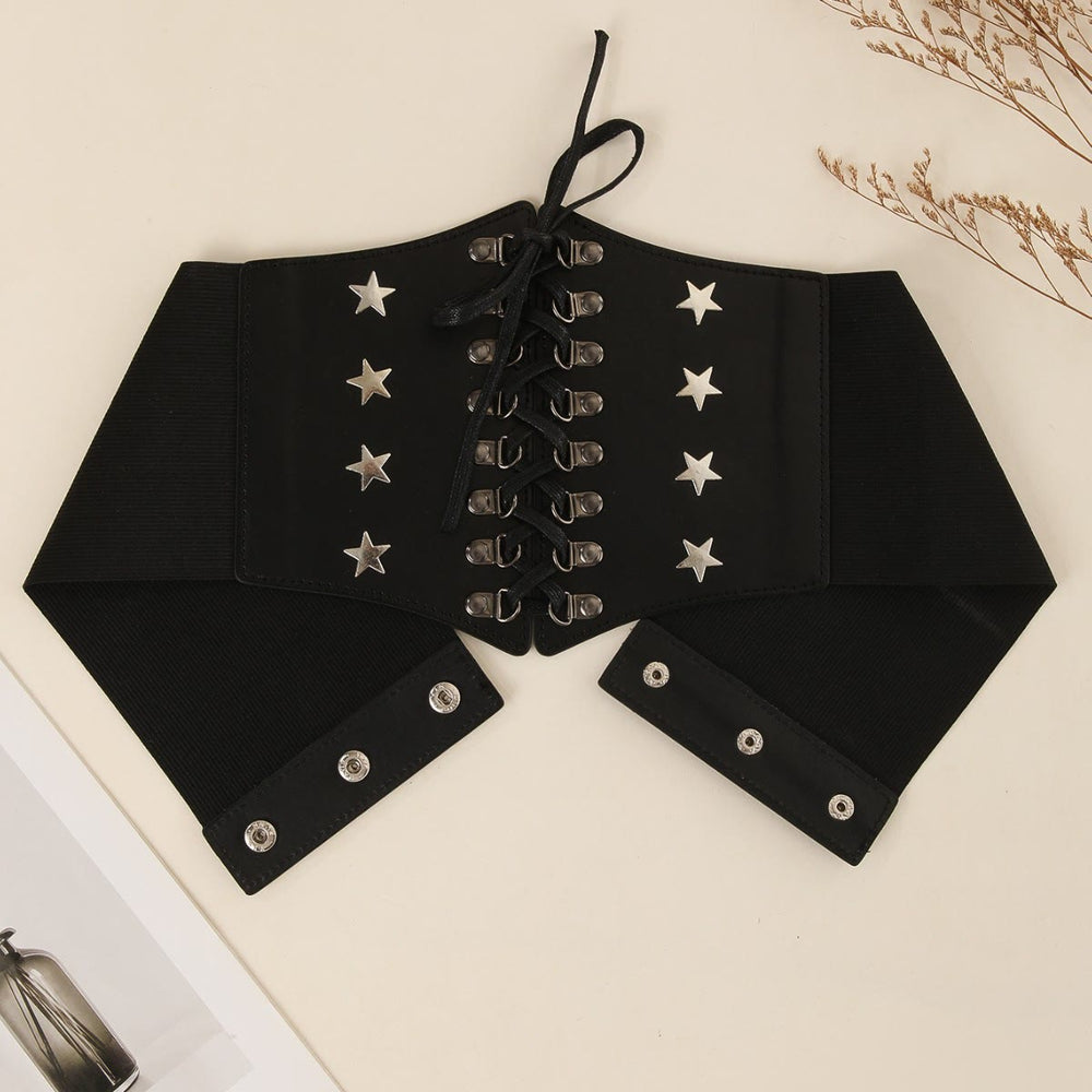 Schwarzer Retro Cosplay Zubehör Star Damen Korsett Gürtel - Schwarz - image 1