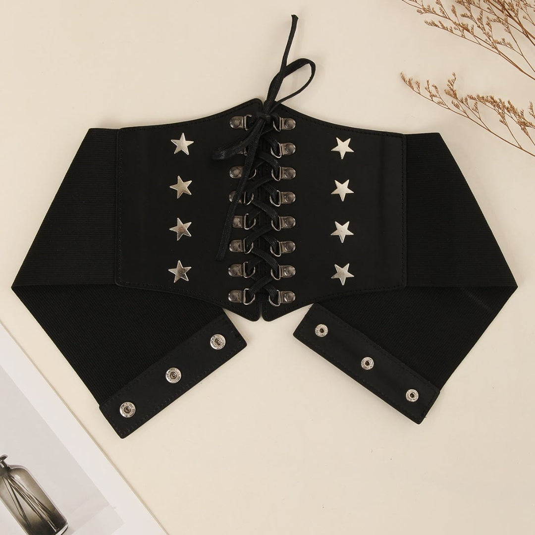 Schwarzer Retro Cosplay Zubehör Star Damen Korsett Gürtel - Schwarz - image 1