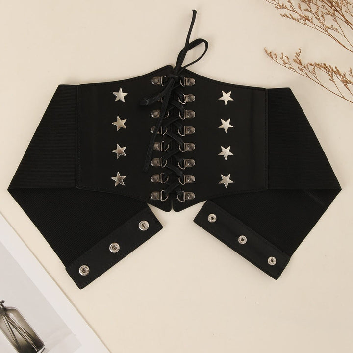 Schwarzer Retro Cosplay Zubehör Star Damen Korsett Gürtel - Schwarz - image 1