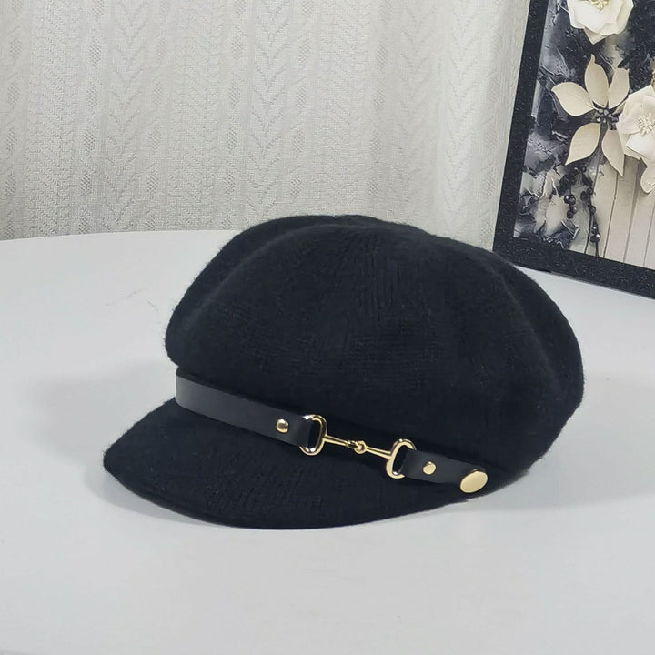 Damen-Baskenmütze im Retro-Britischen Stil - Schwarz - Einstellbar (22"-23 1/4") - image 3