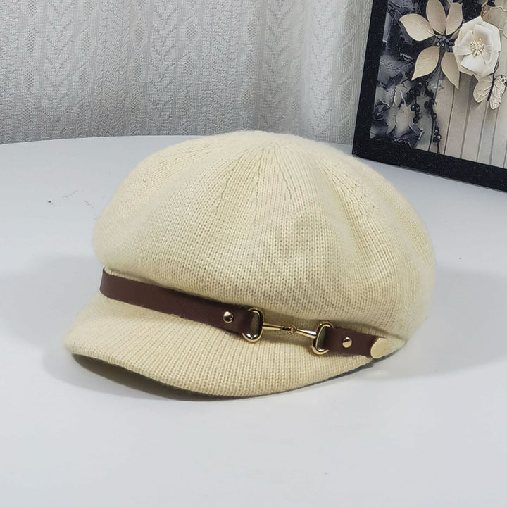 Damen-Baskenmütze im Retro-Britischen Stil - Beige - Einstellbar (22"-23 1/4") - image 2