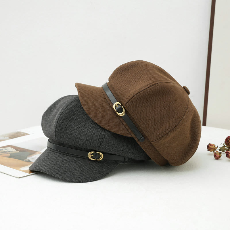 Winter-Baskenmütze im britischen Retro-Stil für Damen - image 2