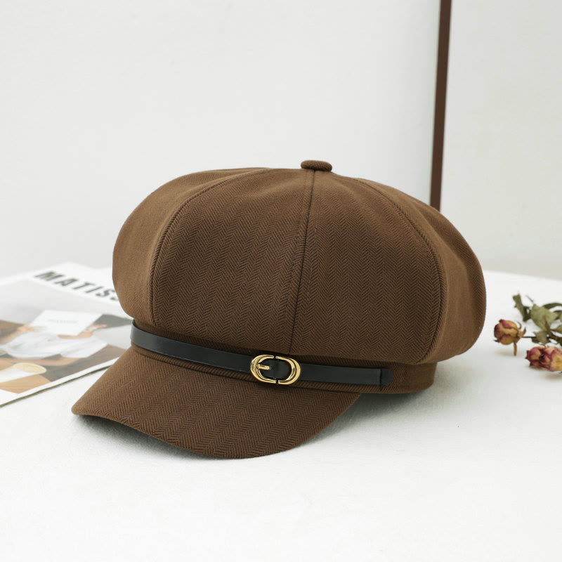 Winter-Baskenmütze im britischen Retro-Stil für Damen - Kaffee - M (22"-22 7/8") - image 3