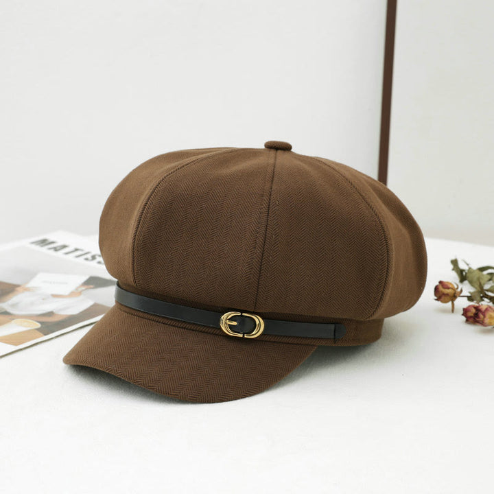 Winter-Baskenmütze im britischen Retro-Stil für Damen - Kaffee - M (22"-22 7/8") - image 3