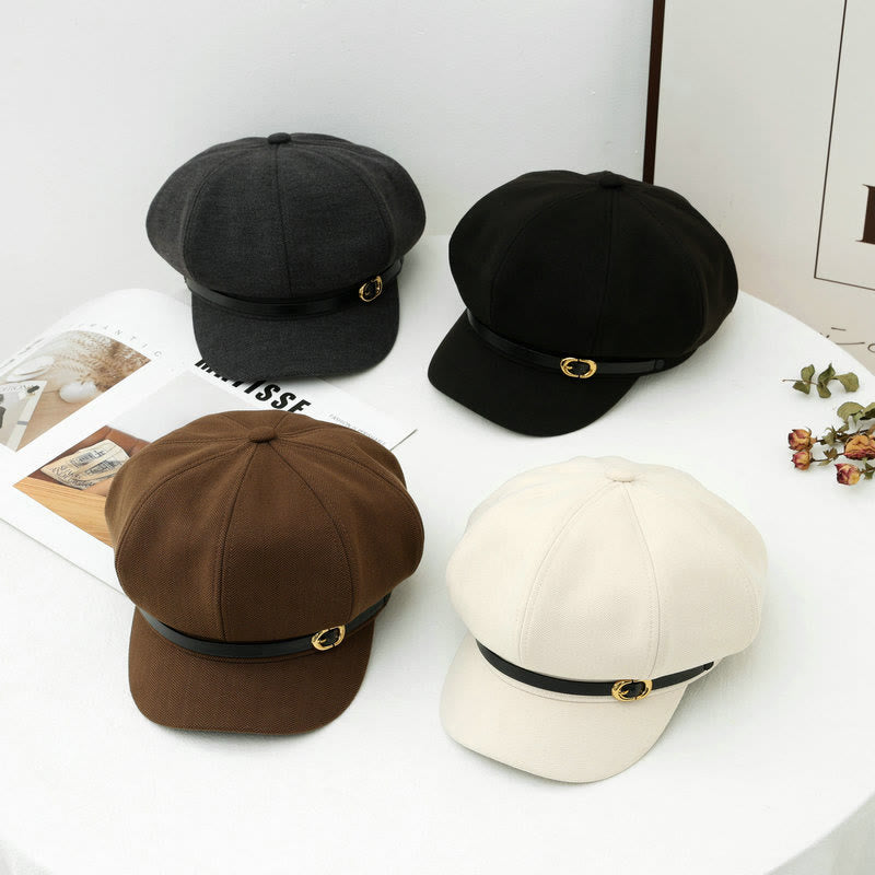 Winter-Baskenmütze im britischen Retro-Stil für Damen - image 1
