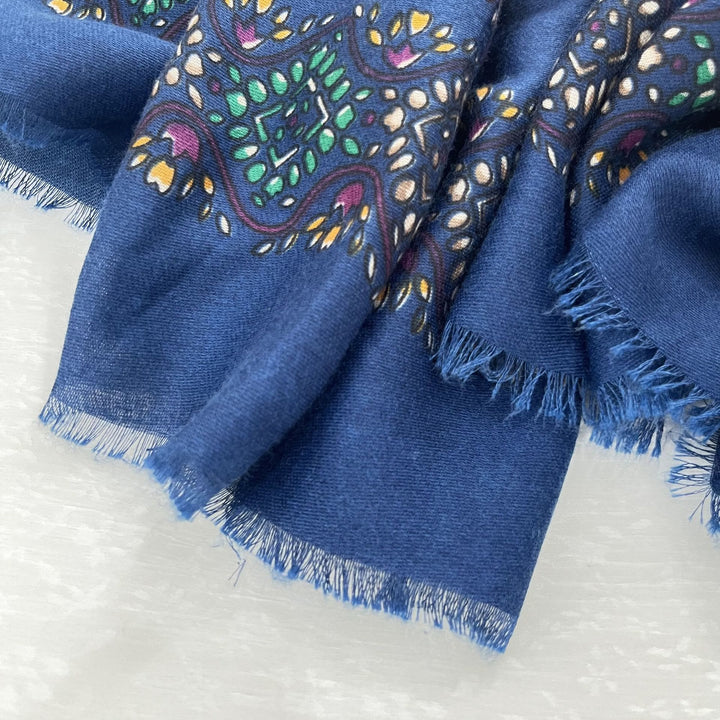 Sommer-Sonnenschutzschal für Damen im Ethno-Stil mit Cashew-Print - image 8
