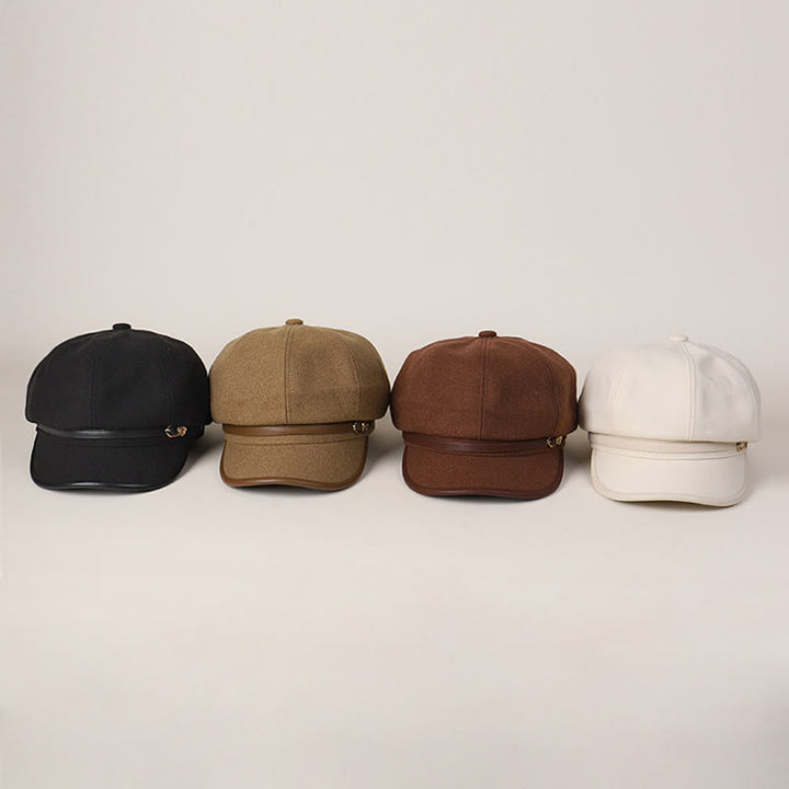 Randumwickelte Gürtelschnalle Modische Winter-Barettmütze für Damen - image 6