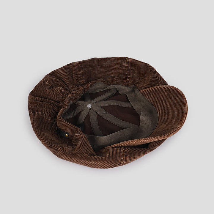 Unisex Distress Washed Corduroy Cloud Baskenmütze - image 3