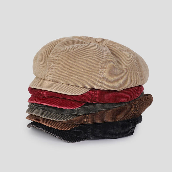 Unisex Distress Washed Corduroy Cloud Baskenmütze - image 6