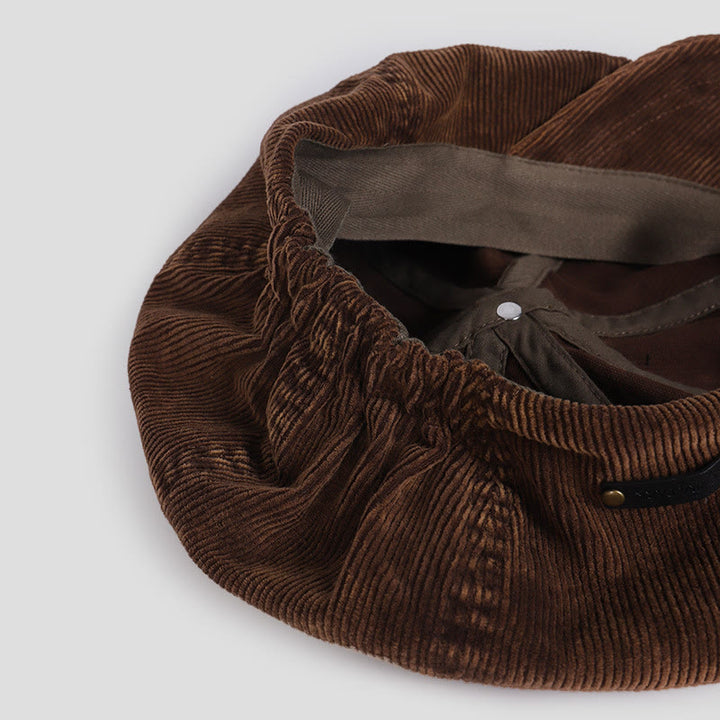 Unisex Distress Washed Corduroy Cloud Baskenmütze - image 4