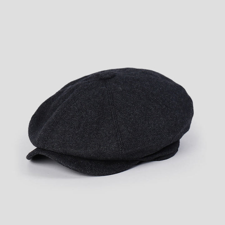 Unisex Winter Retro Personalisierte Baskenmütze - Schwarz - M (22"-22 7/8") - image 2