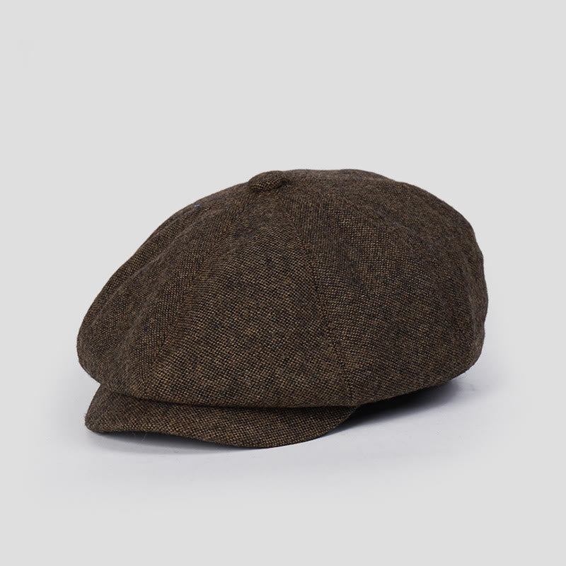 Unisex Winter Retro Personalisierte Baskenmütze - Kaffee - M (22"-22 7/8") - image 0