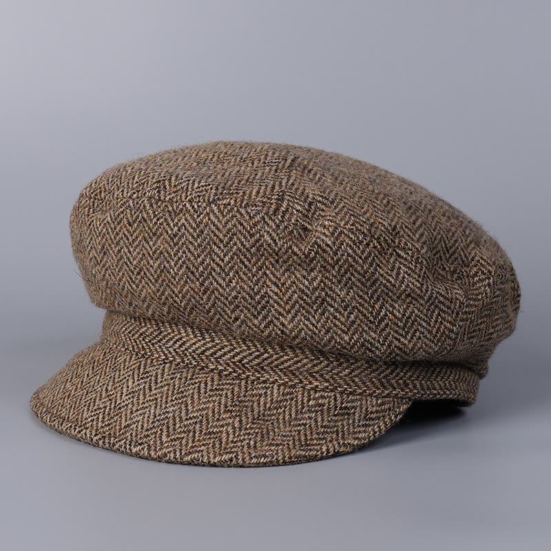 Klassische britische Wintermütze aus Wolle für Damen - Braun - M (22"-22 7/8") - image 9