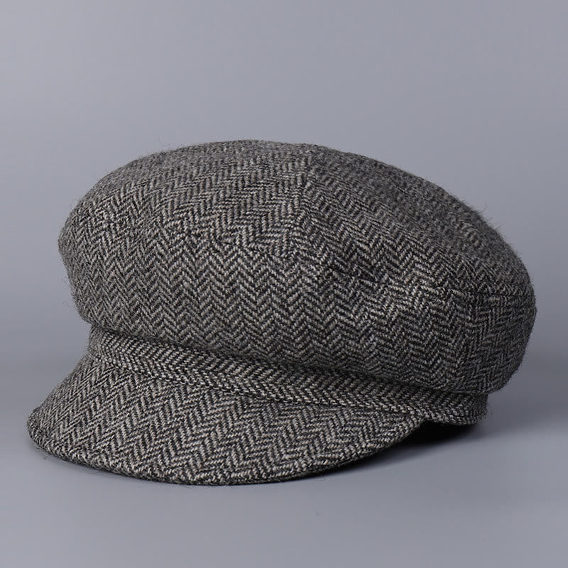 Klassische britische Wintermütze aus Wolle für Damen - Grau - M (22"-22 7/8") - image 0