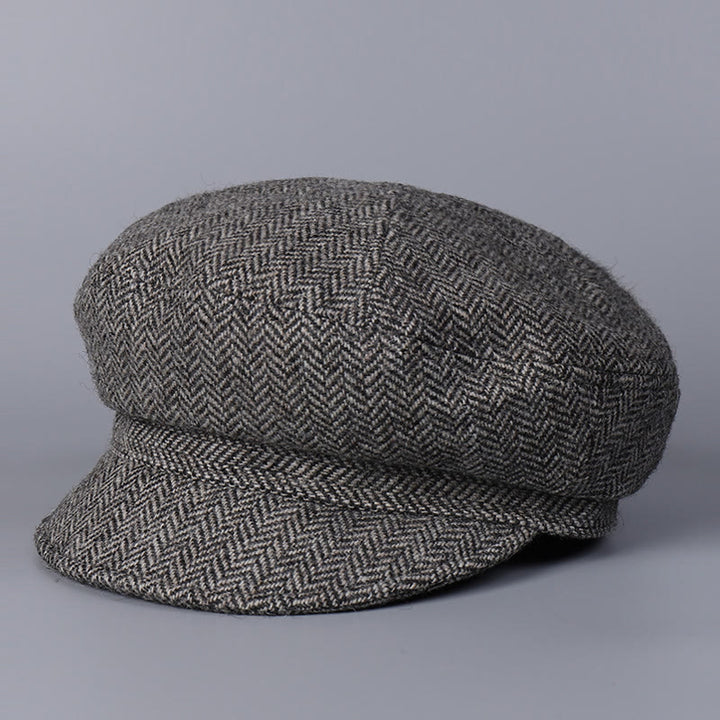 Klassische britische Wintermütze aus Wolle für Damen - Grau - M (22"-22 7/8") - image 0