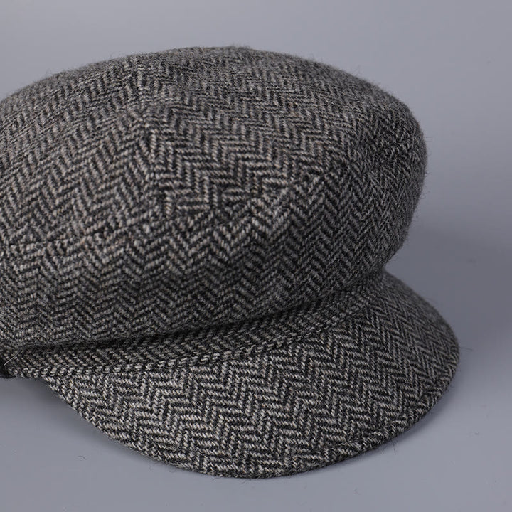 Klassische britische Wintermütze aus Wolle für Damen - image 4