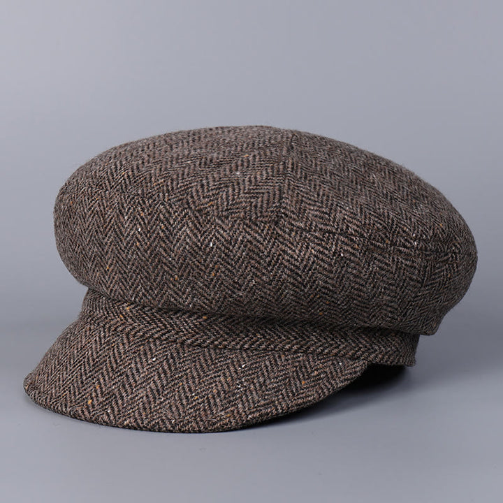 Klassische britische Wintermütze aus Wolle für Damen - Mokka - M (22"-22 7/8") - image 8