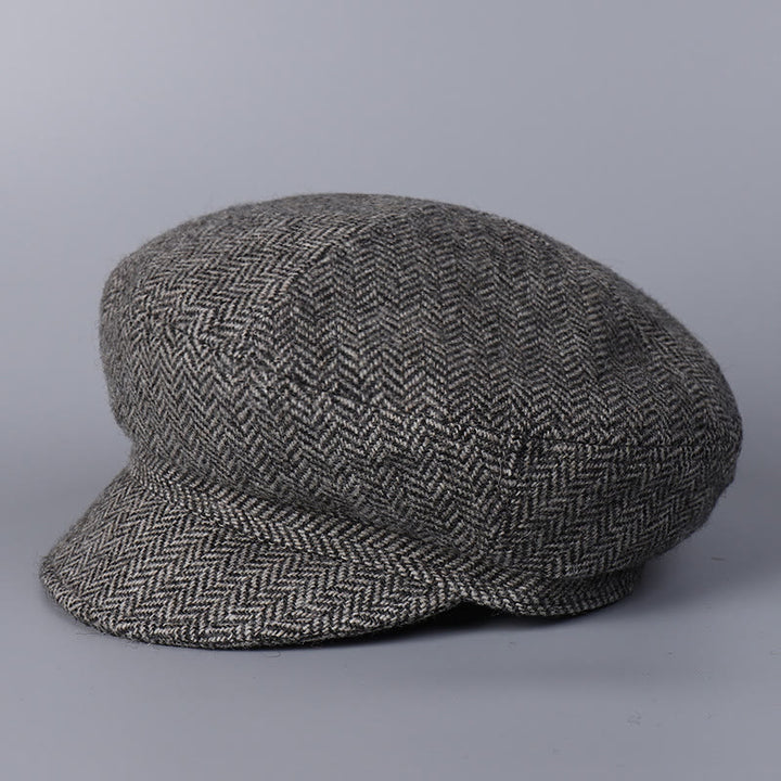 Klassische britische Wintermütze aus Wolle für Damen - image 3