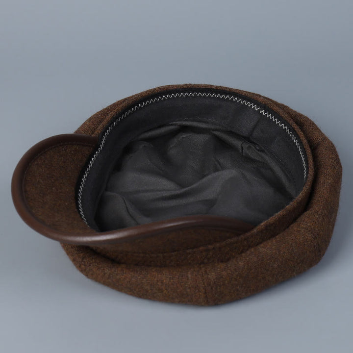 Modische und einfache Winter-Damen-Baskenmütze mit Randbedeckung - image 6