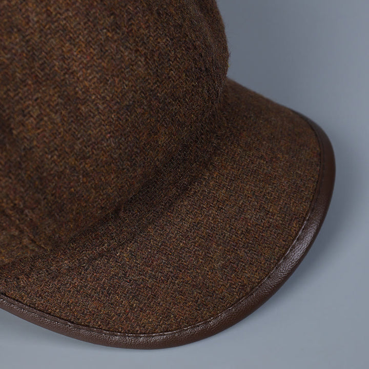 Modische und einfache Winter-Damen-Baskenmütze mit Randbedeckung - image 4