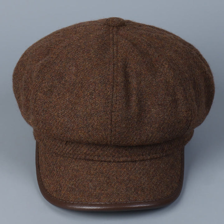 Modische und einfache Winter-Damen-Baskenmütze mit Randbedeckung - image 2
