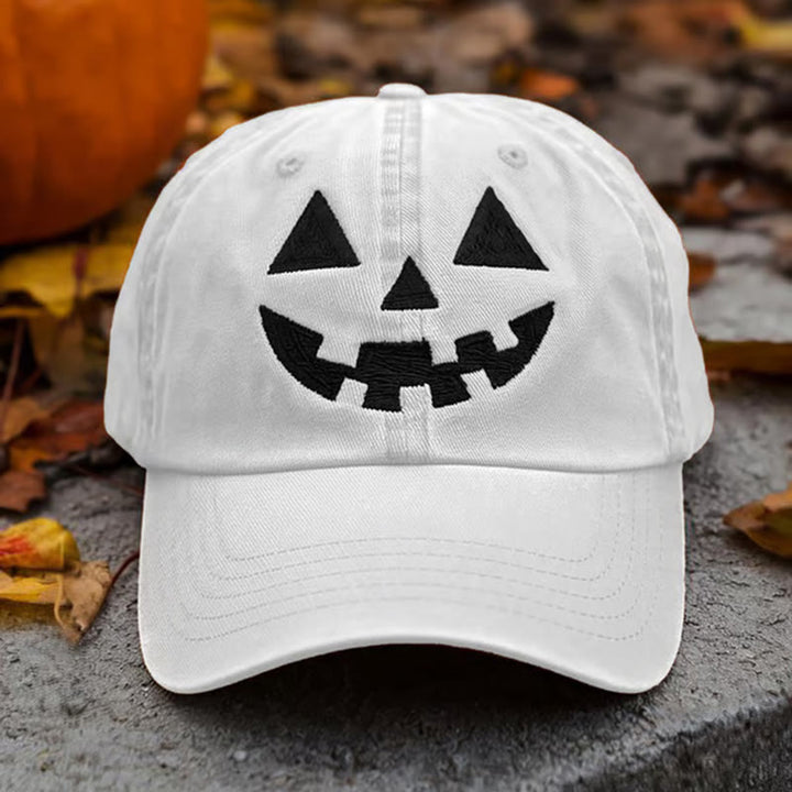 Halloween Exzentrische Baseballkappe Kürbishut - Weiß - Einstellbar (ca. 21 5/8"-23 1/4") - image 1