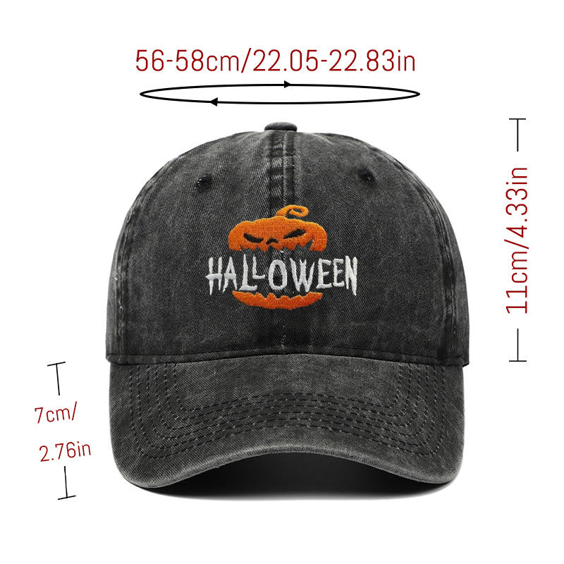 Halloween Horror Kürbis Bestickte Baseballmütze - image 4