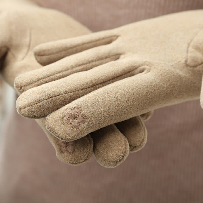 Süße Damenhandschuhe mit Schleife und Vollfinger-Bedeckung - image 2