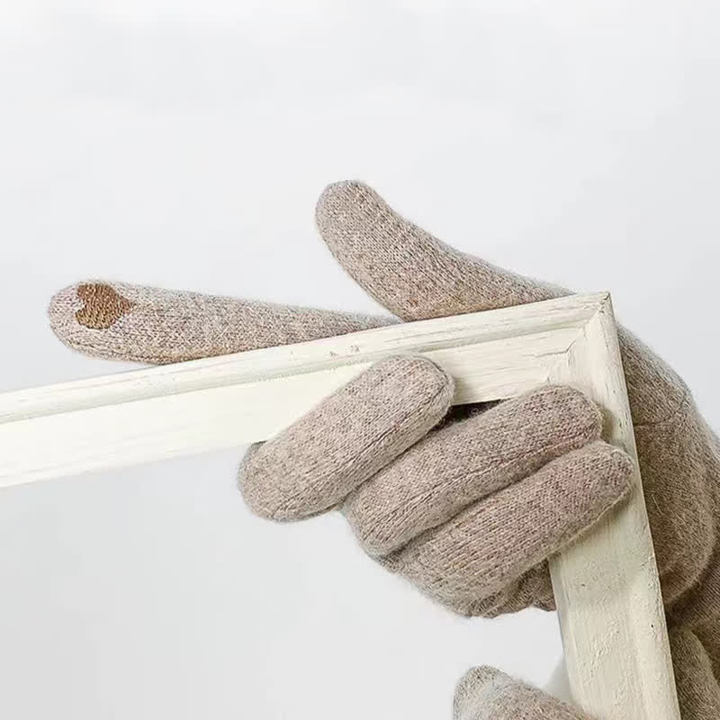 Süße kleine Handschuhe mit Schleife und Herz-Design für Damen - image 1