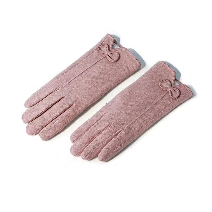 Süße kleine Handschuhe mit Schleife und Herz-Design für Damen - Rosa - image 6