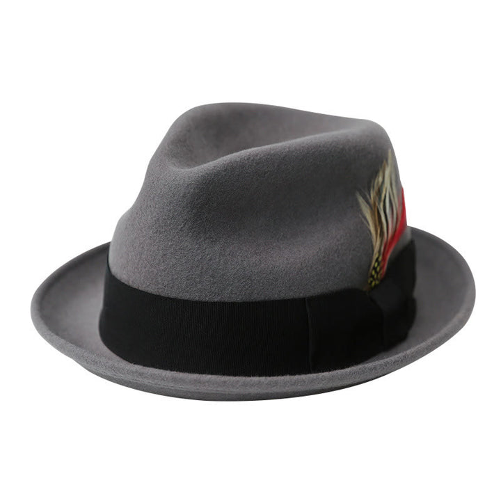 Federschleife Dekoratives Band Herren Cowboyhut - Grau #2 - M (22 1/2"-22 7/8") - image 4