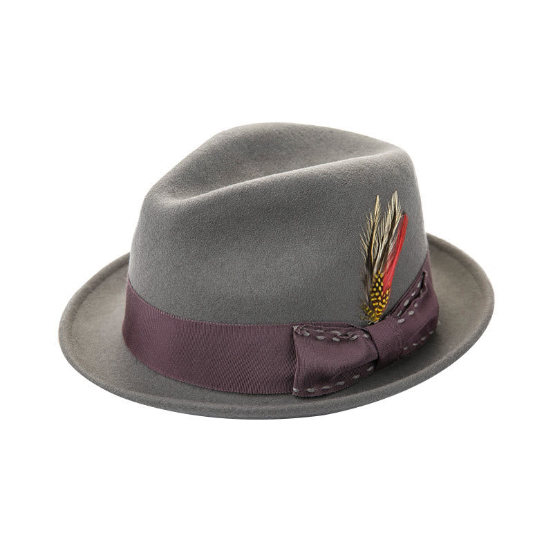 Federschleife Dekoratives Band Herren Cowboyhut - Grau #1 - M (22 1/2"-22 7/8") - image 3