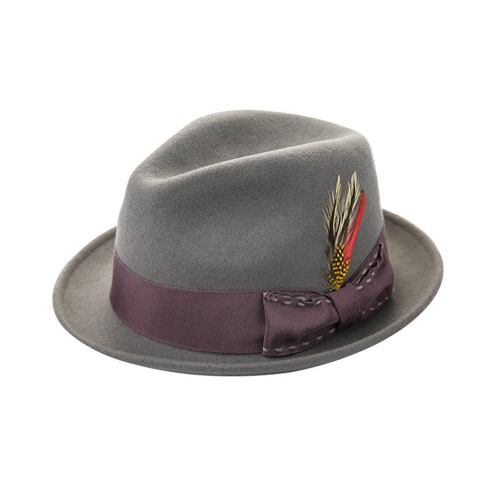 Federschleife Dekoratives Band Herren Cowboyhut - Grau #1 - M (22 1/2"-22 7/8") - image 3