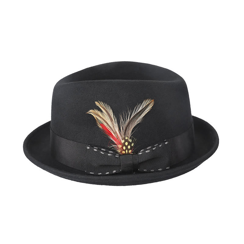 Federschleife Dekoratives Band Herren Cowboyhut - Schwarz - M (22 1/2"-22 7/8") - image 5