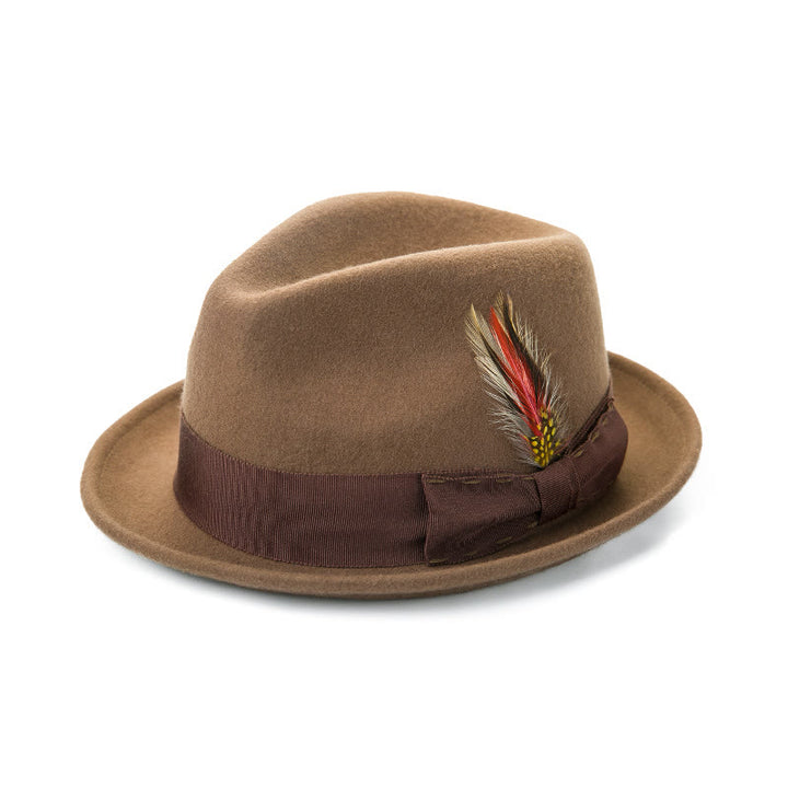 Federschleife Dekoratives Band Herren Cowboyhut - Kamel - M (22 1/2"-22 7/8") - image 0