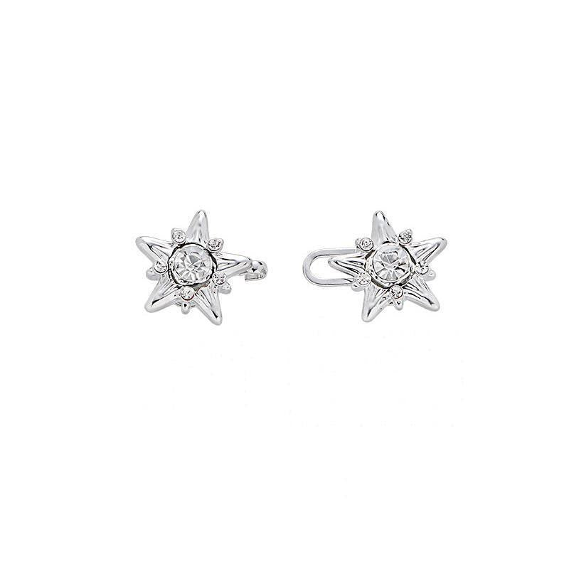 Silberner Gürtelclip mit Pentagramm und Diamantbesatz zur Taillenverstellung - image 3
