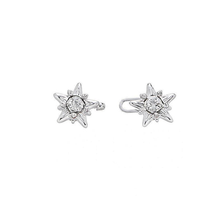 Silberner Gürtelclip mit Pentagramm und Diamantbesatz zur Taillenverstellung - image 3